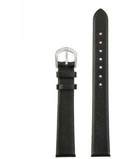 Pacific W36L leather watch strap - black - 18mm