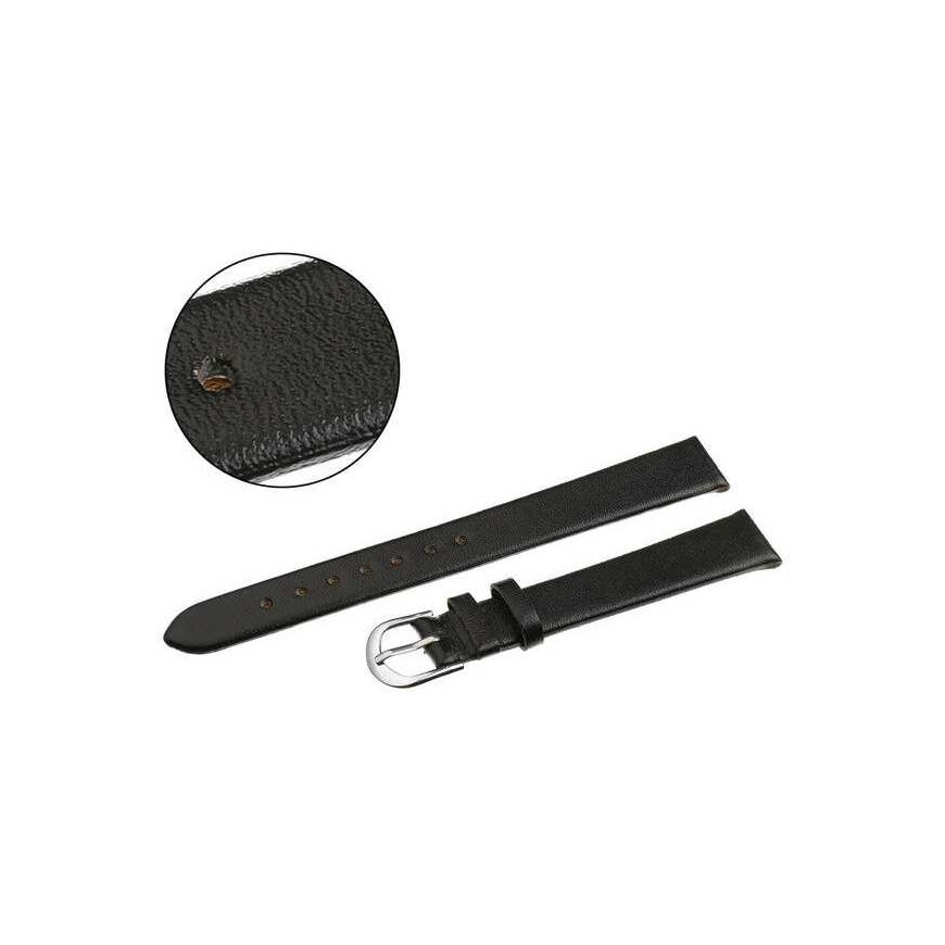 Pacific W36L leather watch strap - black - 18mm – 3