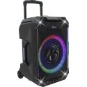 N-GEAR THE FLASH 1540 - Karaoke kolonnu - 15" zemfrekvences skaļrunis - Bluetooth - LED gaismu šovs - Ieskaitot bezvadu mikrofon