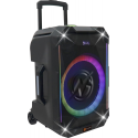 N-GEAR THE FLASH 1540 - Karaoke Kolonėlė - 15" Žemųjų dažnių garsiakalbis - Bluetooth - LED Šviesų Šou - Įskaitant Belaidžius Mi