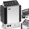Электрическая печь для сауны Uniprodo с встроенным управлением 9-13 м3 до 110C 400 V 9 кВт серебристо-черная Электрическая печь для сауны Uniprodo с встроенным управлением 9-13 м3 до 110C 400 V 9 кВт серебристо-черная