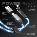 STATIK PowerPivot Pro, spīdošs LED kabelis, USB-C uz USB-C, 2m, Melns STATIK PowerPivot Pro, spīdošs LED kabelis, USB-C uz USB-C, 2m, Melns