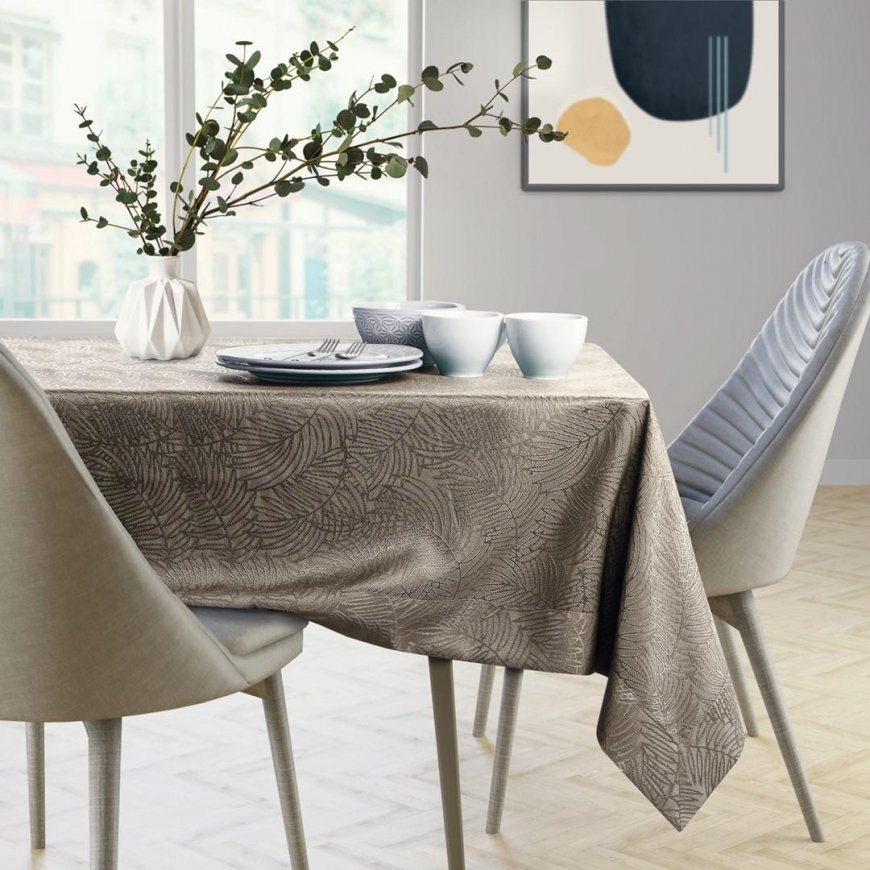 AmeliaHome TCLOTH / AH / GAIA / BRD / CAPPUCCINO / 120X160 – 4