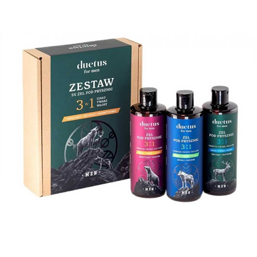 Duetus Meestele dušigeelide komplekt 3x300ml