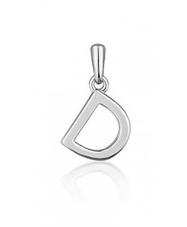 JVD Minimalist silver letter 'D' pendant SVLP0948XH2000D