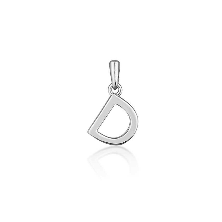 JVD Minimalist silver letter 'D' pendant SVLP0948XH2000D