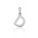 JVD Minimalist silver letter 'D' pendant SVLP0948XH2000D