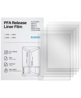 PFA film for Elegoo Saturn 3D printers - 273x176mm - 5 pcs.