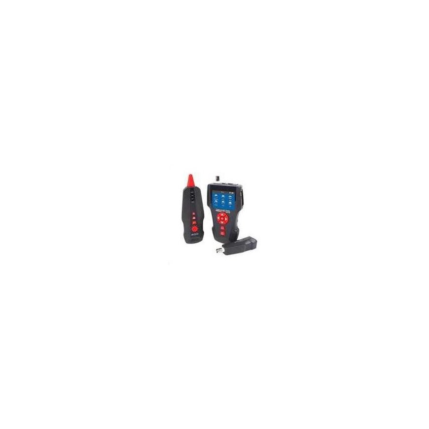Xtendlan LAN cable tester TLCD80 with LCD, coax, Cat3/Cat5E/Cat6, UTP/STP, USB, PoE, ping, probe, shielded – 2