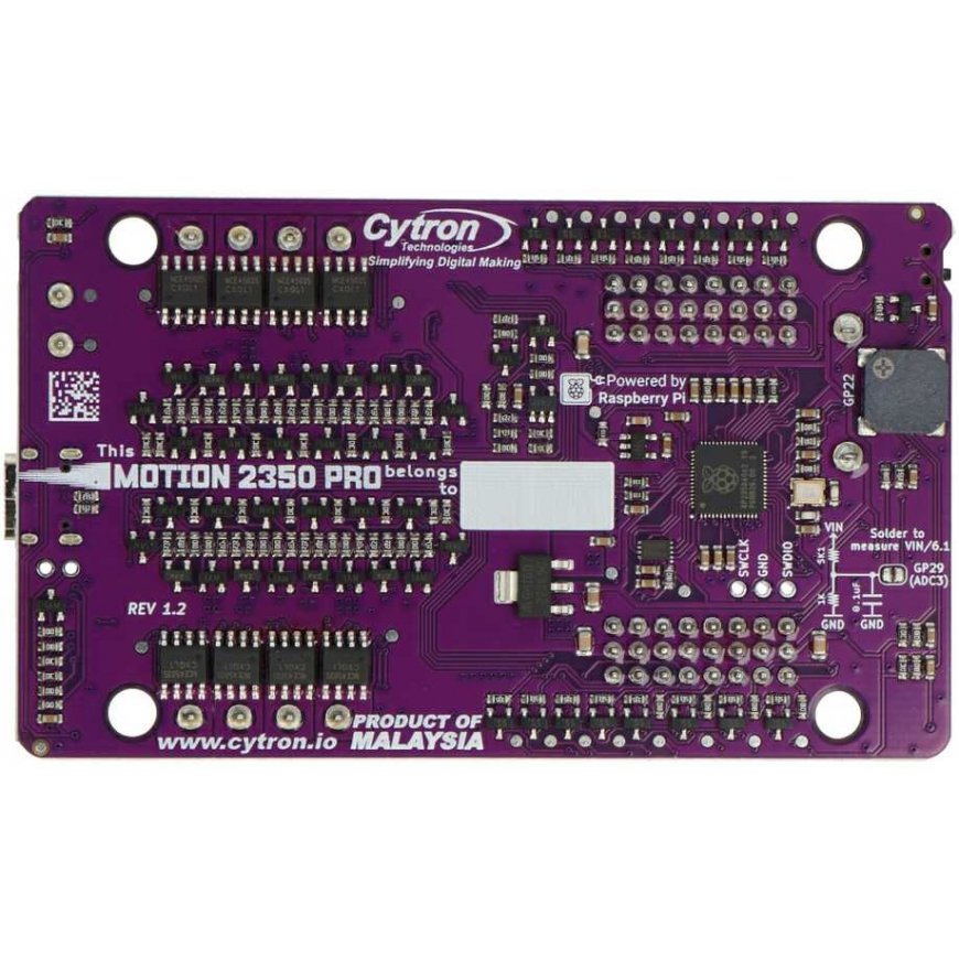 Cytron Maker Motion 2350 Pro – 4x двигатели + 8x сервоконтроллер - RP2350 – 3