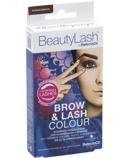 Refectocil BEAUTYLASH BROW & LASH COLOUR eyebrow and eyelash tint kit Dark Brown 1 unit