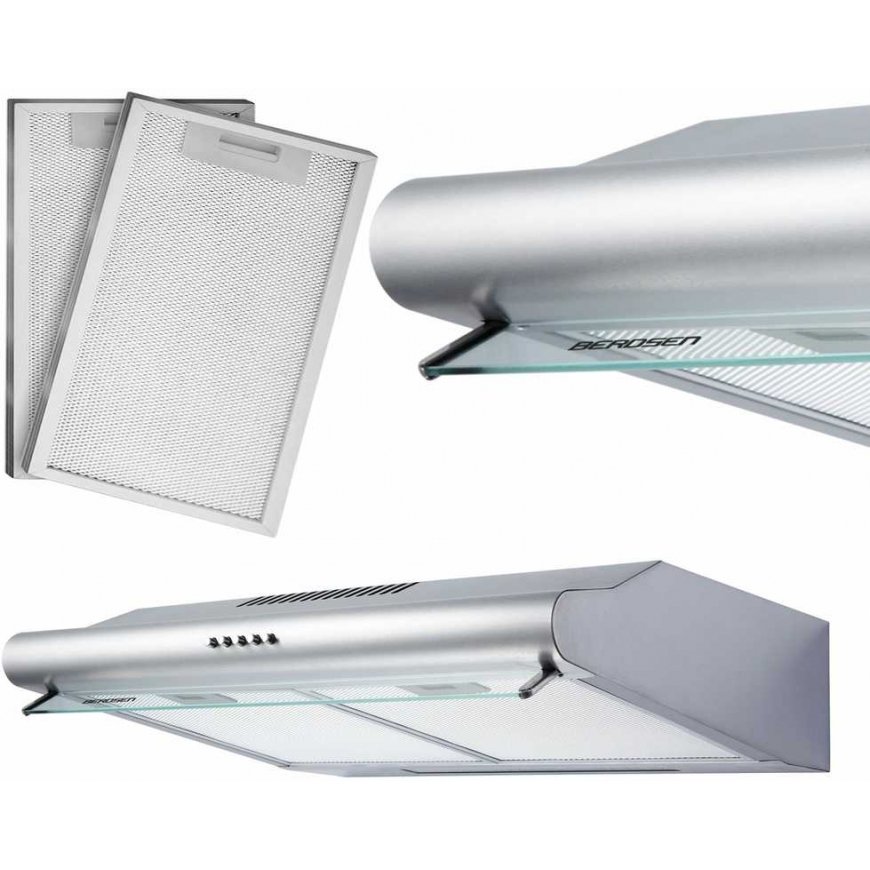 Kitchen hood under the cabinet - 50 cm Berdsen BE-10-A INOX absorber