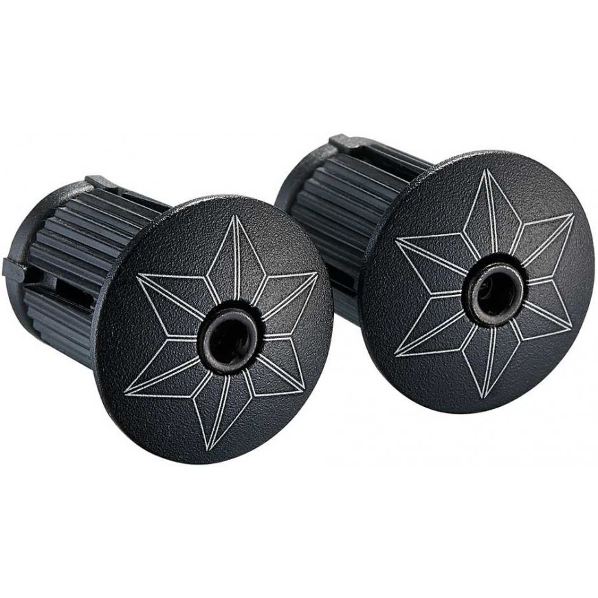 SUPACAZ Super Sticky Kush - Gun Metal + Mustat liittimet ohjaustanko