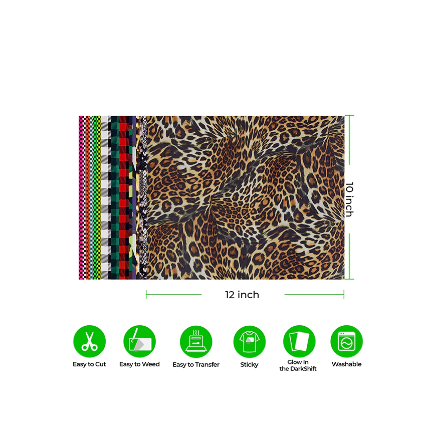 xTool patterned heat transfer vinyl - 30 pcs – 2