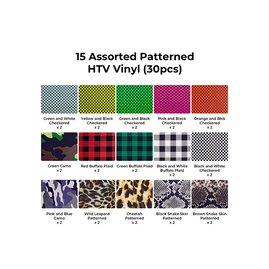 xTool patterned heat transfer vinyl - 30 pcs – 3