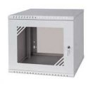 LEXI-Net 19" wall cabinet Basic 4U 520x450, glass doors, without back, foldable, gray LEXI-Net 19" wall cabinet Basic 4U 520x450, glass doors, without back, foldable, gray