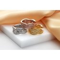 Brilio Silver Brilio Silver Sparkling silver earrings with rings and zirconia EA742W