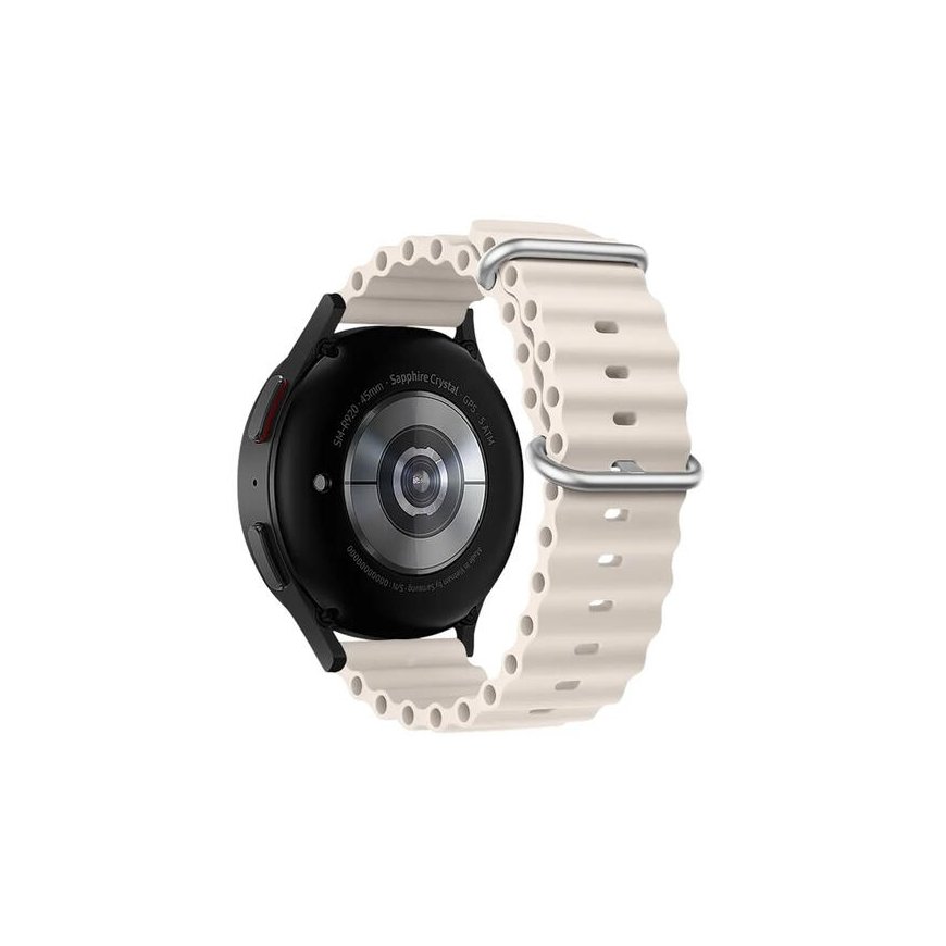 Forcell FS01 Samsung -kello 20mm Beige-silikonihihna
