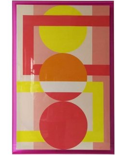 TAIDE Seinäteline WALLY 80x120cm, abstrakti auringonlasku, akryyli
