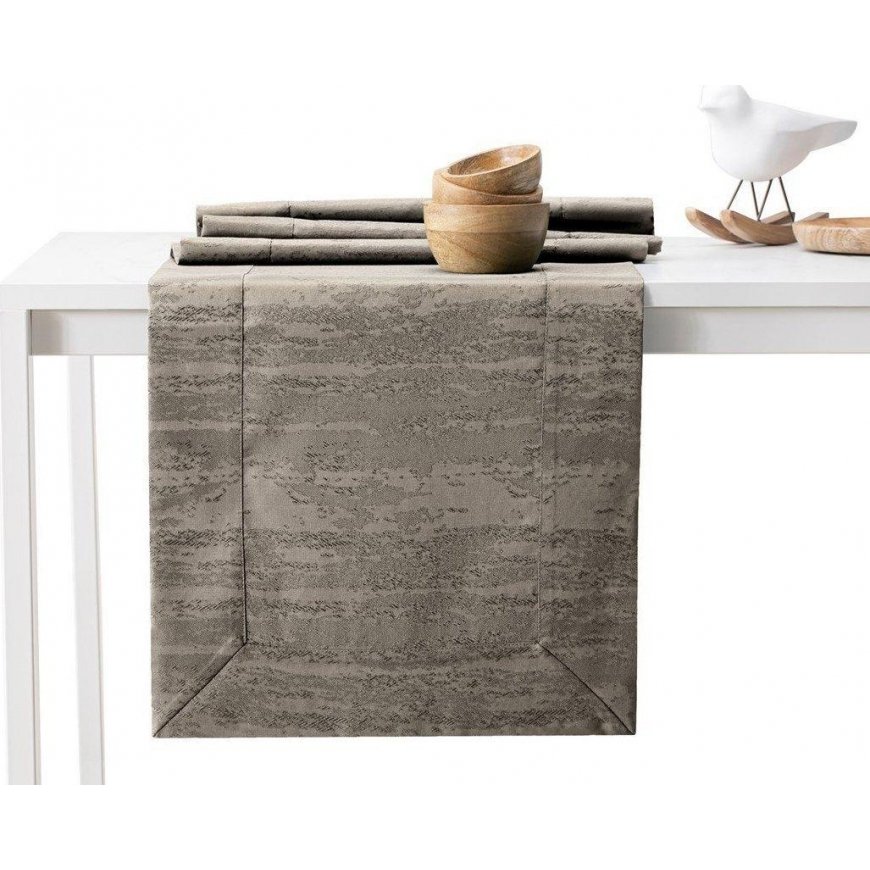 AmeliaHome TCLOTH/AH/VESTA/BRD/CAPPUCCINO/40X250