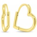Brilio Silver Romantic gold-plated heart-shaped earrings EA1040Y Brilio Silver Romantic gold-plated heart-shaped earrings EA1040Y