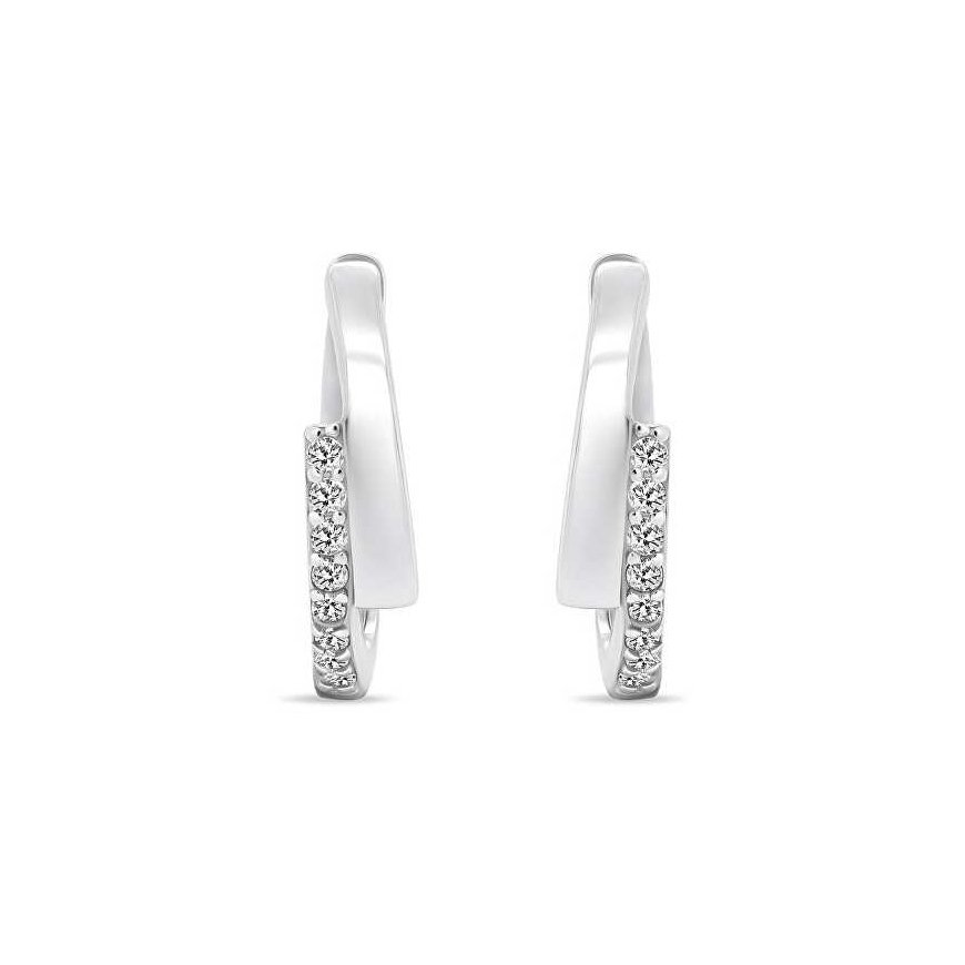 Серебряные серьги Brilio Silver Madingi с цирконами EA558W – 2