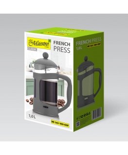 French press MAESTRO MR-1665 (MR-1665-1000-GRAY) 1000 ml Grey