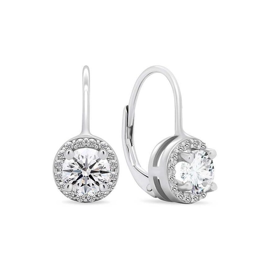 Brilio Silver Brilio Silver Sparkling silver earrings with clear zirconia EA407W