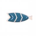 Emro Aziatica DOMESTIC RITUALS PELAGIC LOGIC Blue fish plate 30.5 x 12.5 x 3 cm