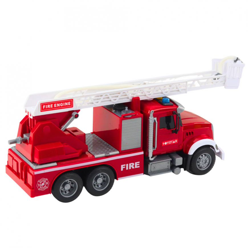 Lean Toys Large Fire Truck with sound, light, and water functions – 3