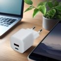 „Solight“ USB-C + USB-A nopea laturi GaN 20W PD „Solight“ USB-C + USB-A nopea laturi GaN 20W PD