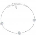 Brilio Silver Brilio Silver Charming silver bracelet with synthetic opals BRC40WP Brilio Silver Brilio Silver Charming silver bracelet with synthetic opals BRC40WP