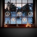 AmeliaHome Led Stained Glass AH REINDEERSMESS ROUND SET 5 PCS. AmeliaHome Led Stained Glass AH REINDEERSMESS ROUND SET 5 PCS.