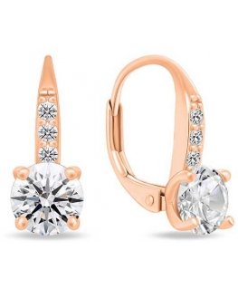 Brilio Silver Brilio Silver Shiny bronze earrings with zircons EA916R