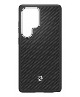Spigen Enzo Aramid mobiliojo telefono dėklas 17,5 cm (6.9") Juoda, Sidabras