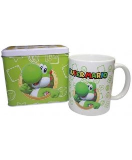 Nintendo Super Mario Bros Joši krūze + naudas kaste komplekts