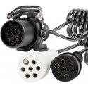Spiraalkabel veoauto haagisele 2x 7 kontaktiga 15 kontaktiga tüüpi n/s 5m 24v amio-04381 Spiraalkabel veoauto haagisele 2x 7 kontaktiga 15 kontaktiga tüüpi n/s 5m 24v amio-04381