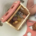 WOOPIE Roheline puidust talude vormide ja värvide sorteerija, 13 tk. WOOPIE Roheline puidust talude vormide ja värvide sorteerija, 13 tk.