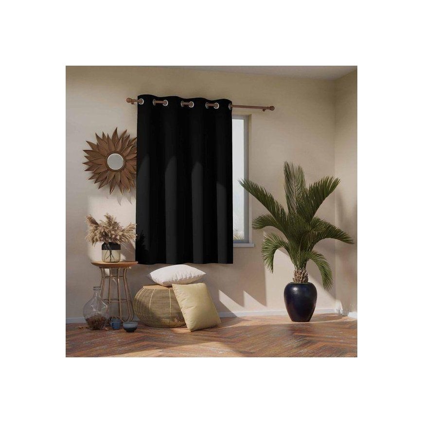 AmeliaHome AIZKAR/AH/MELNA/ACIS/Juodas/140X175/1GB