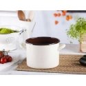 Enamel Silesia Rybnik PUODAS 3.3 L DIAMETER: 18 CM HEIGHT: 14 CM CREAMY / DARK CENTER Enamel Silesia Rybnik PUODAS 3.3 L DIAMETER: 18 CM HEIGHT: 14 CM CREAMY / DARK CENTER