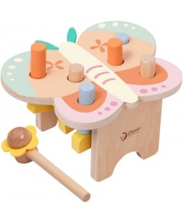 CLASSIC WORLD Montessori pastel butterfly hammer