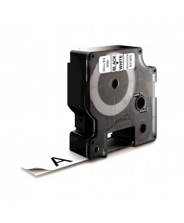 DYMO D1 Durable - Black on White - 19mm etikečių juostelė Juoda ant baltos
