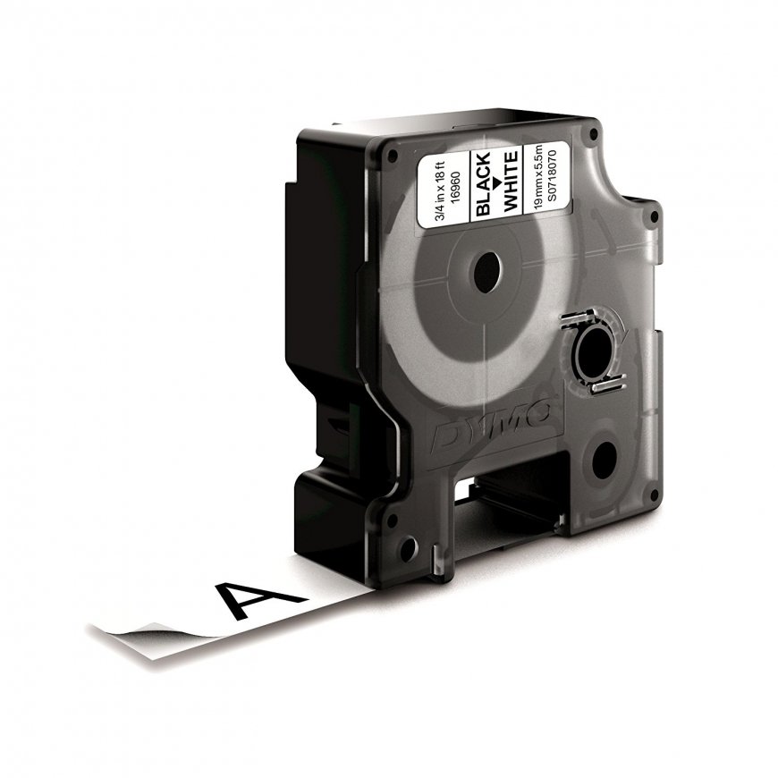 DYMO D1 Durable - Black on White - 19mm marķēšanas lenta Melns uz balta