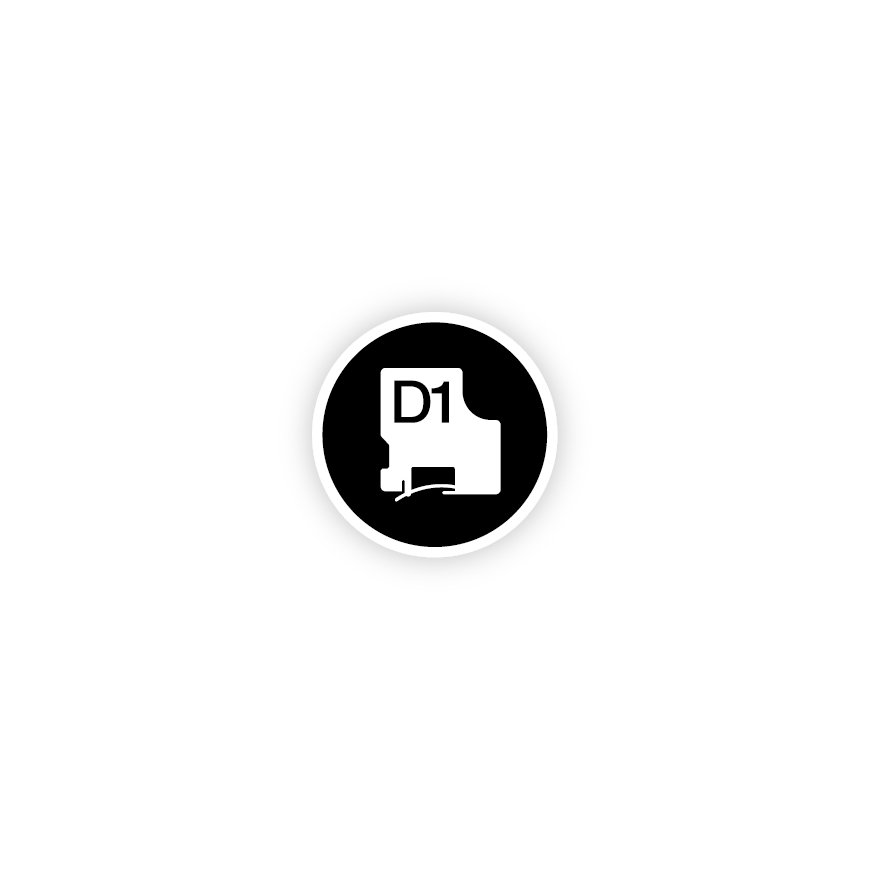 DYMO D1 -Durable Labels - Black on White - 19mm x 5.5m – 5