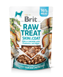 BRIT Raw Treat Skin & Coat Fish & Chicken – dog treat – 40 g