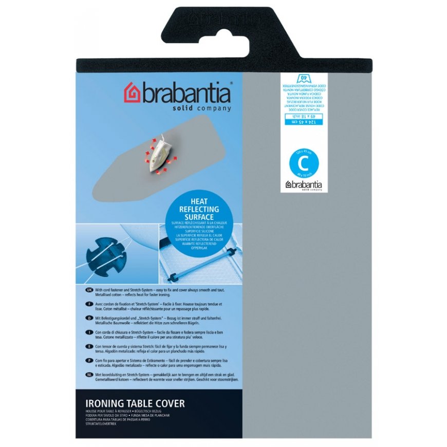 Brabantia 136702 gludināmo dēļu pārvalks Silikons