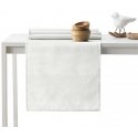 Vesta cream tablecloth pressed modern 115x300+35x300 AmeliaHome