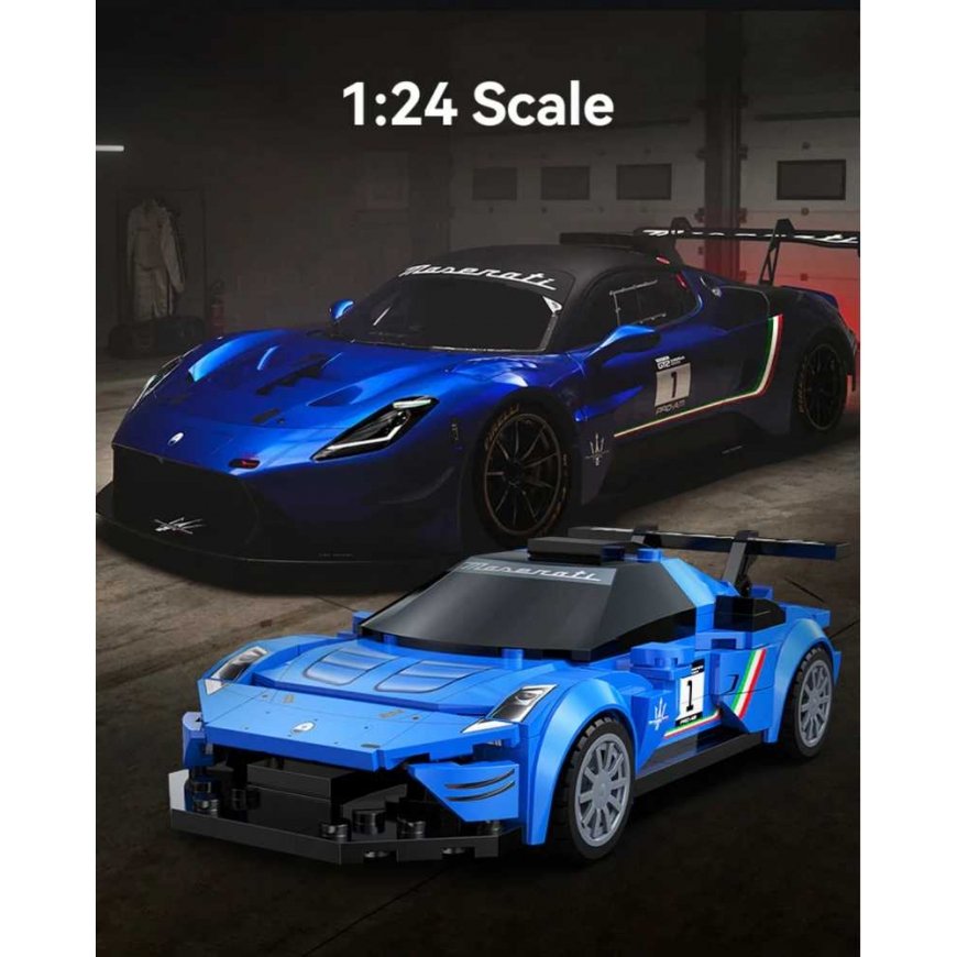 CaDA būvniecības bloki Automobilis 15,5 cm sacīkšu automobilis Maserati GT2 Transportlīdzeklis 240 gab 1:24 C55031W – 5
