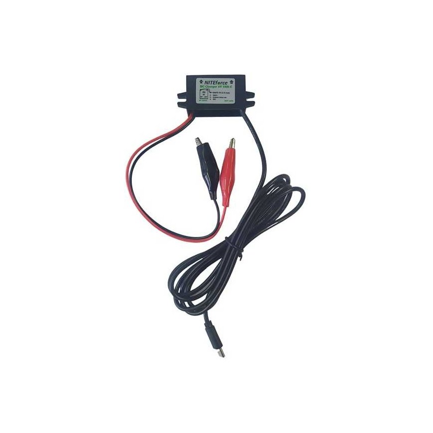 NITEforce DC lādētājs (5V 2A USB-C) vads – 2