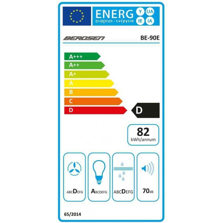 90 cm liesituuletin Musta Berdsen BE-90E – 5